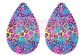 New Release Handmade Sublimation 90s Style Colorful Leopard Print Earrings - Heather's Heavenly Boutique