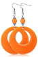 Neon Bright Circular Hoop Earrings - Heather's Heavenly Boutique