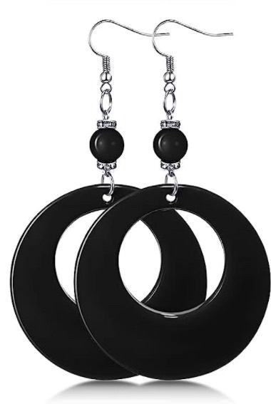 Neon Bright Circular Hoop Earrings - Heather's Heavenly Boutique