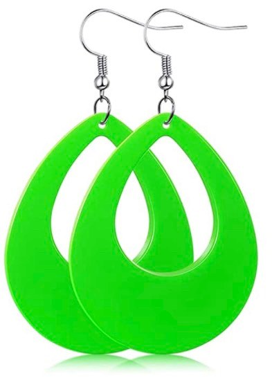 Neon Bright Teardrop Earrings - Heather's Heavenly Boutique