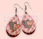 New Release Women's Valentine Heart Plaid Leopard Earrings - Heather's Heavenly Boutique