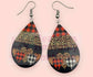 New Release Women's Valentine Heart Plaid Leopard Earrings - Heather's Heavenly Boutique