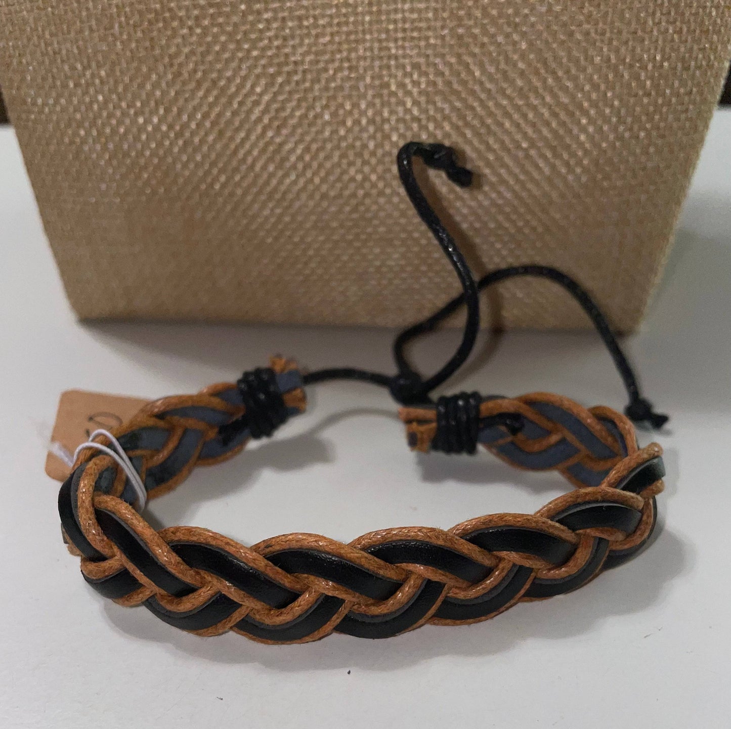 Men’s Urban Braided Drawstring Bracelet - Multi - Heather's Heavenly Boutique