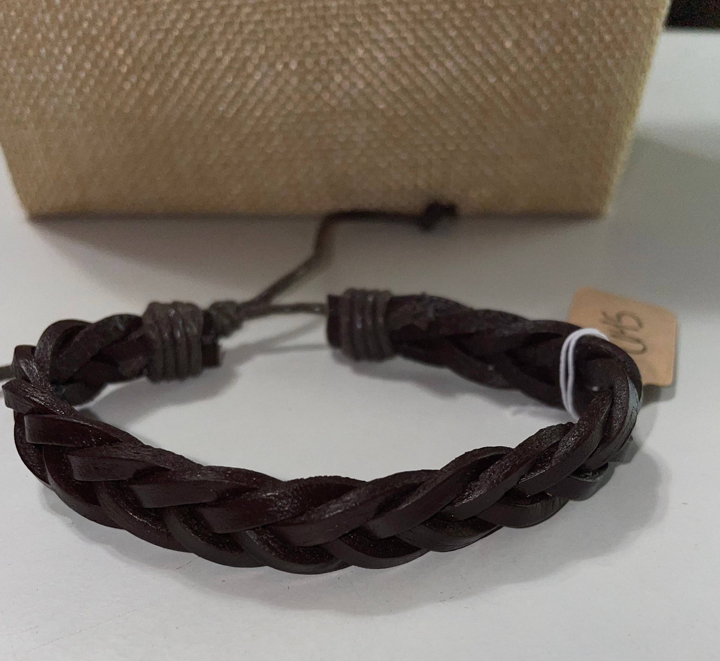 Men’s Urban Braided Leather Bracelet - Brown - Heather's Heavenly Boutique