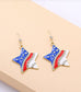 American Patriotic Star Gold Earrings - Heather's Heavenly Boutique